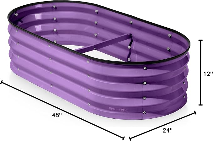 Plant & Plot Galvanized Raised Garden Beds Outdoor // 4×2×1 ft Planter Raised - Image 7