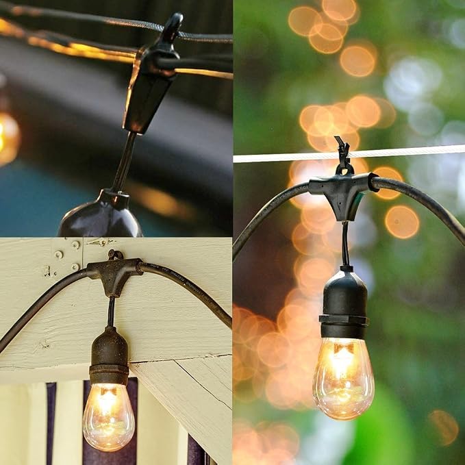 SUNTHIN Outdoor String Lights, 48FT Commercial Grade String Light - Image 8