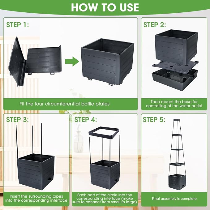 2 Pack Raised Garden Bed Planter Box - Image 8