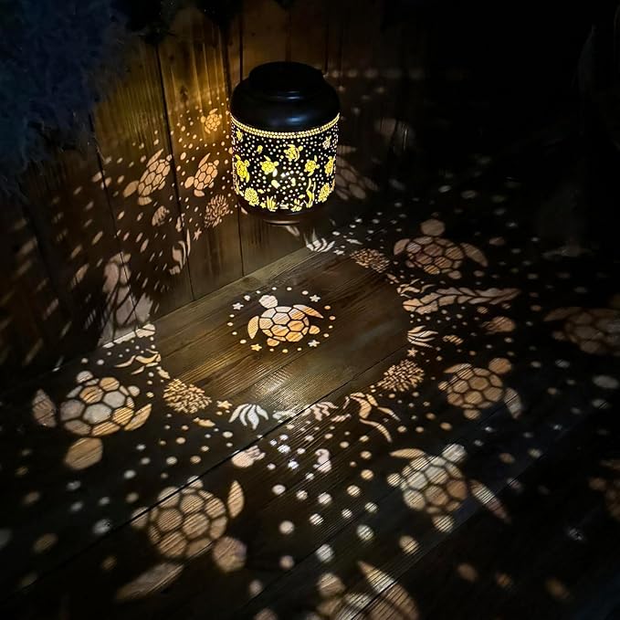 2 Pack Sea Turtle Solar Lanterns Outdoor Waterproof, Hanging Solar Lights Sea - Image 6