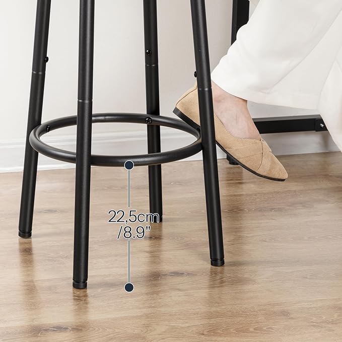 HOOBRO Bar Stools, Kitchen Round Height Stools - Image 7