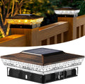 btfarm 4x4 Solar Post Cap Lights Outdoor, 2 Modes 16 LED Deck Fence Post Lights by btfarmdecorativelighting