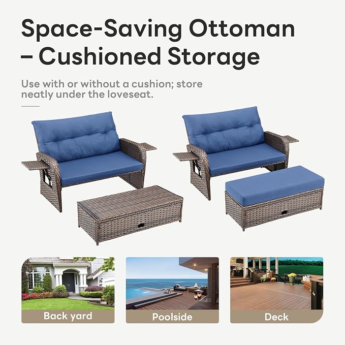 Belord Oversize Outdoor Daybed Set - Image 7