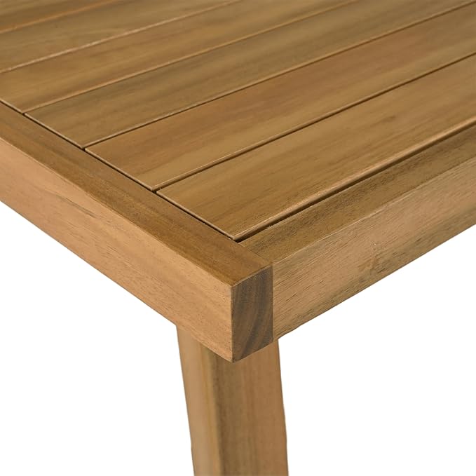 Merax 5 Pieces Acacia Wood Outdoor Patio Bar Set - Image 6