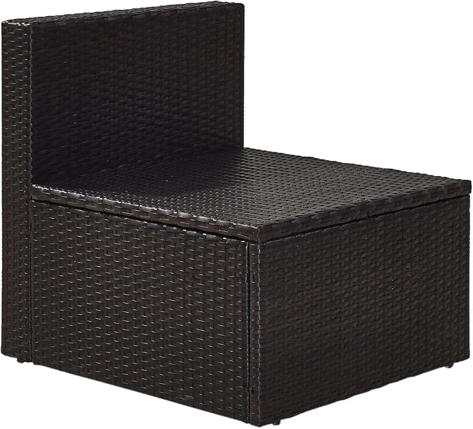 Crosley Furniture Palm Harbor Armless Outdoor Sectional Chair, Wicker Patio - Image 7