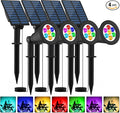 T-SUNUS RGB Solar Landscape Spotlights Christmas, Color Changing Spot Lights by T-SUNUSLighting