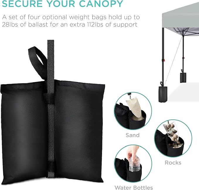 Best Choice Products 10x10ft Pop Up Canopy Tent, Outdoor Shade, 1 Person 1 - Image 6