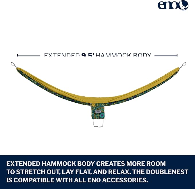 ENO, Eagles Nest Outfitters DoubleNest Lightweight Camping Hammock, 1 to 2 - Image 2
