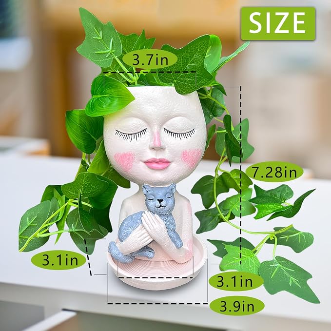 Face Plant Pots Head Planters - Image 4