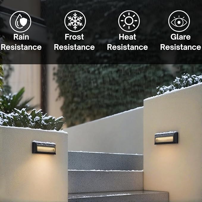 ZONK LED Outdoor Indoor Step Lights, Line Voltage 110-240V 2W Landscape Stair - Image 6