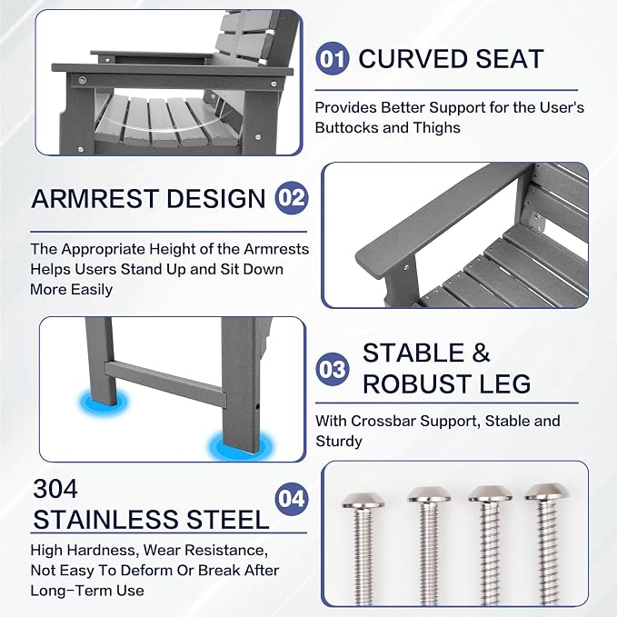 Outdoor Bench Weatherproof - Image 6