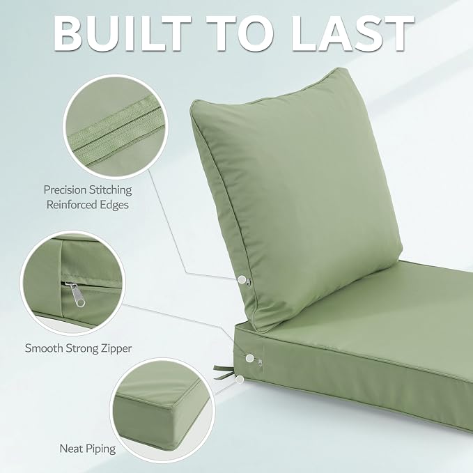 22x22 Inch Patio Chair Cushion - Image 6