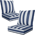 24" x 24" x 6" Outdoor Deep Seat Cushions Set by Unknown