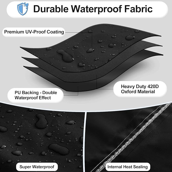 OutdoorLines Outdoor Waterproof Patio Ottoman Covers - Image 3