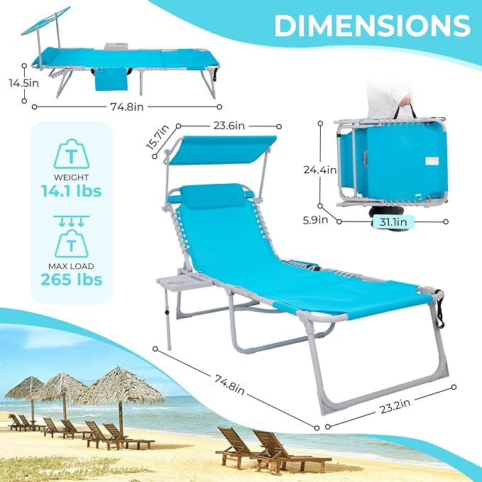 #WEJOY 4 in 1 Tanning Chair - Image 3