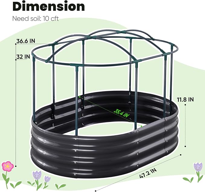 KING BIRD Raised Garden Bed - Image 6
