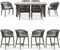 PURPLE LEAF 7 Pieces Outdoor Dining Set Patio Table and Chairs Set by PURPLELEAF