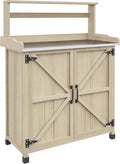 Outsunny Potting Bench, Outdoor Wooden Potting Table by Outsunny