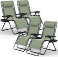 Nestl Zero Gravity Chairs Set of 4, Patio Lounge Chair Outdoor by Nestl