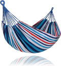 SUNCREAT Hammocks for Outside, Portable Heavy Duty Tree Hammock, Ocean Stripes by SUNCREAT