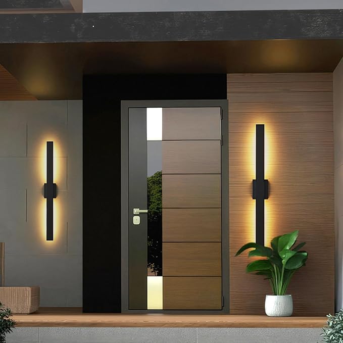 40.1inch Long Outdoor Modern LED Wall Light, Waterproof IP65 Warm White Led - Image 6