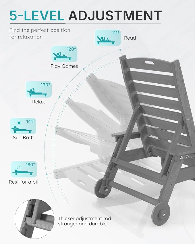 Chaise Lounge Chair Outdoor - Image 4