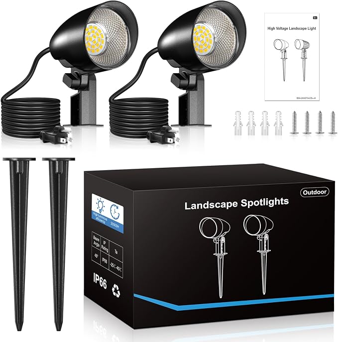 20W Outdoor LED Landscape Lighting Spot Lights Outdoor 1880LM IP66 Waterproof - Image 6