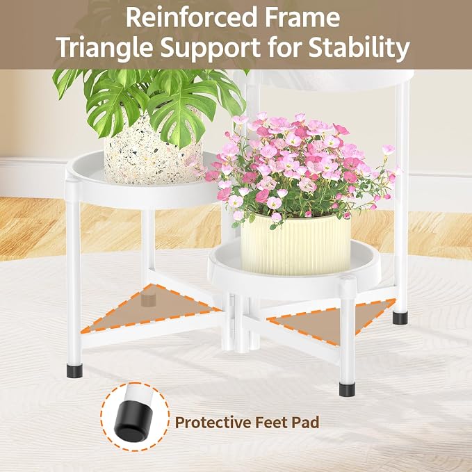 LASZOLA 5 Tiered Folding Plant Stand Indoor - Image 5
