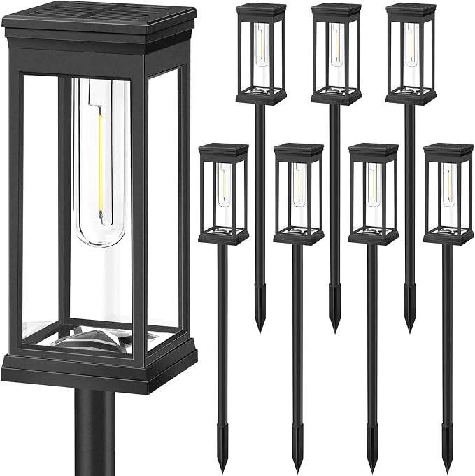 BesLowe Upgraded Solar Pathway Lights Outdoor, Super Bright Outside Lights - Image 8