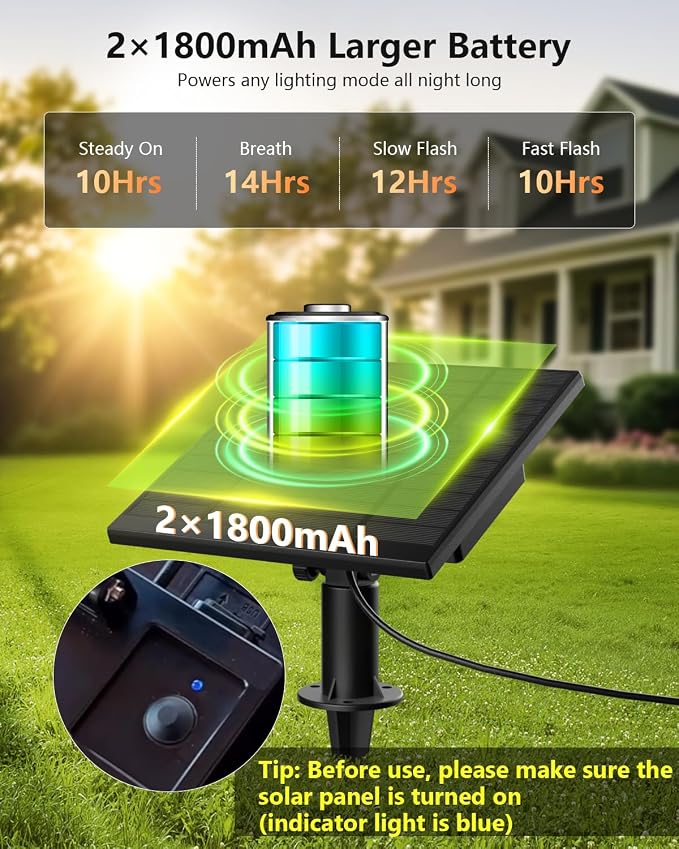 Brightown 100FT Solar String Lights Outdoor Waterproof - Image 4