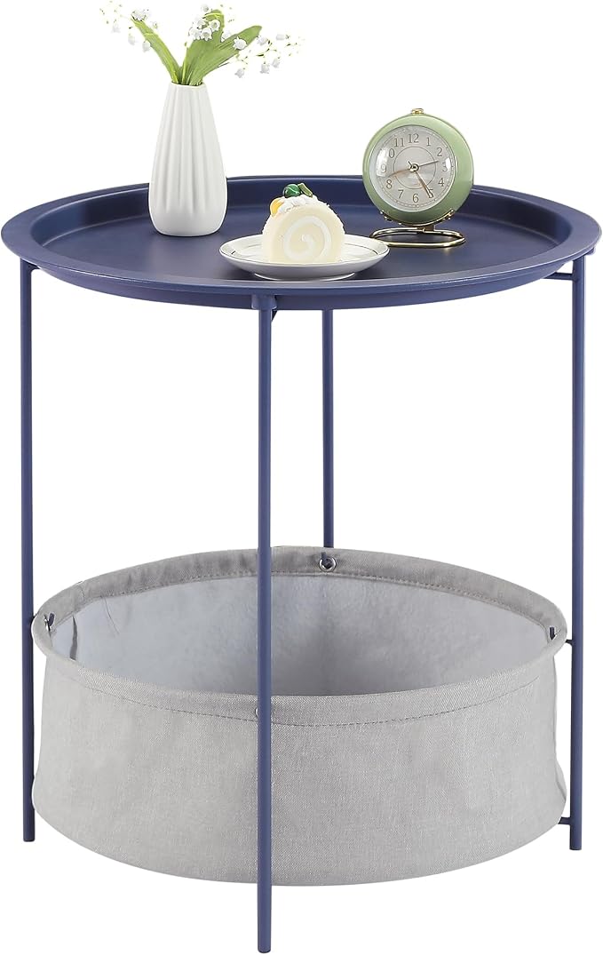 VECELO Round Side/End Table by VECELO
