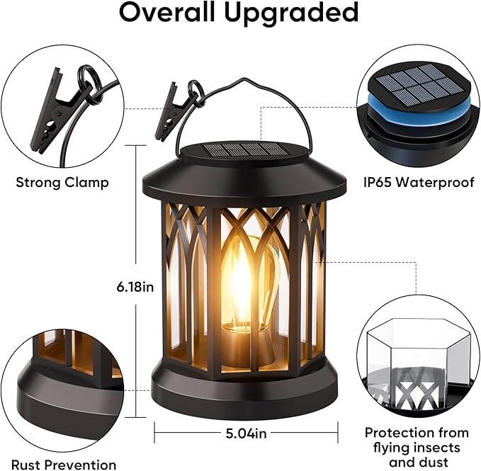 Hanging Solar Lanterns Outdoor Waterproof - Image 3
