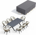 PURPLE LEAF 9 Pieces Patio Dining Set by PURPLELEAF