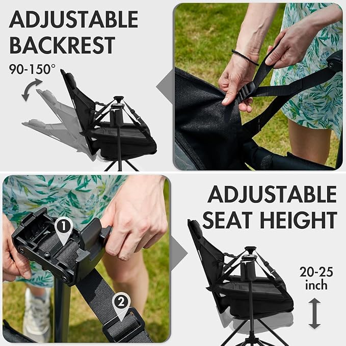 Portal Hammock Camping Chair, Portable Outdoor Swinging Chairs, Rocking Chair - Image 5