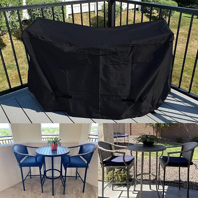 Outdoor Bar Height Dining Set Cover - Image 6