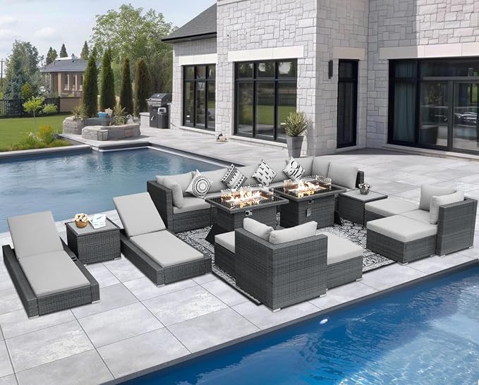 NICESOUL 18 Piece Patio Furniture Set - Image 2
