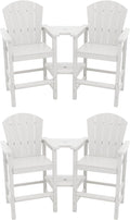 SERWALL Tall Adirondack Chairs Set of 4 by SERWALL