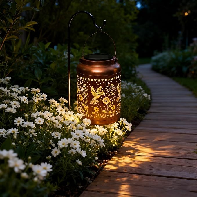Hummingbird Solar Lanterns Outdoor Garden Decor Solar Lights Waterproof - Image 3
