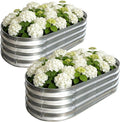 Galvanized Raised Garden Bed Outdoor, Large Raised Bed by VivaGarden