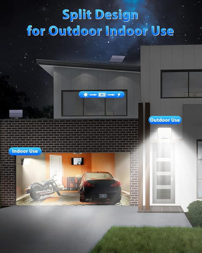 Outdoor Solar Lights, Split Solar Motion Sensor Outdoor Lights - Image 2