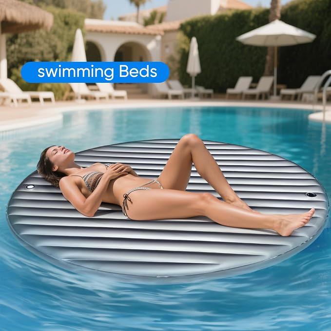 Outdoor Daybed Cushion, Round Water Bed Mattresses, Free Flow Full Wave - Image 6