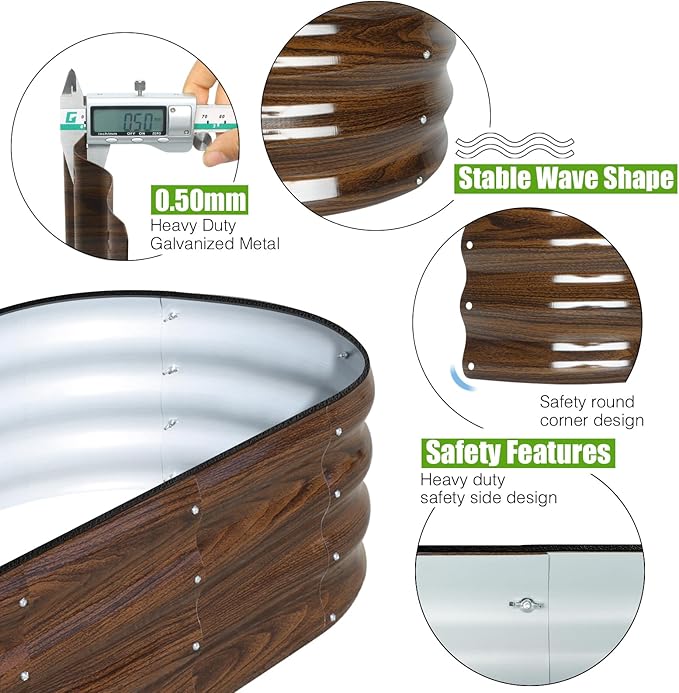 SnugNiture Galvanized Raised Garden Bed - Image 2