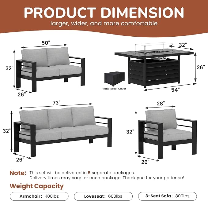 Solaste Aluminum Patio Furniture Set - Image 3