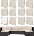 12Pcs Patio Cushion Covers, Outdoor Cushions Covers, Stretch Cushion Covers by Unknown