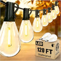 120FT Outdoor String Lights, Ultra Long Waterproof 30+2 Shatterproof Bulbs Led by ReemeerLEDStripLights
