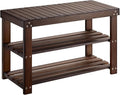 Pipishell Bamboo Shoe Rack Bench, 3 Tier Sturdy Shoe Bench, Storage Shoe by Pipishell