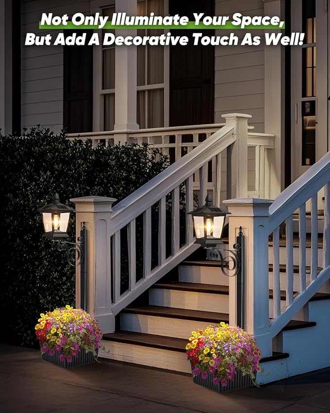 2-Pack Solar Lamp Post Light - Image 7