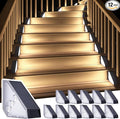 ROSHWEY Solar Stair Lights Outdoor Waterproof, 12 Pack Solar Powered Step Lights by ROSHWEY
