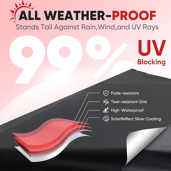 Sekey 10x10 Pop Up Canopy with One Push Setup-Easy Up Canopy with 99% UV - Image 4