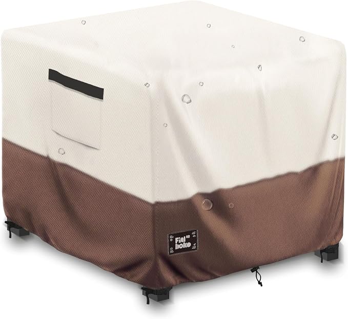 Patio Ottoman Cover, 100% Waterproof 600D Heavy Duty Outdoor Table Cover by Unknown